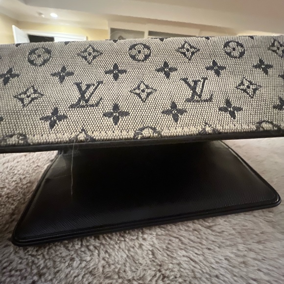 Louis Vuitton Mini Lin Navy Blue Wallet - Picture 6 of 14